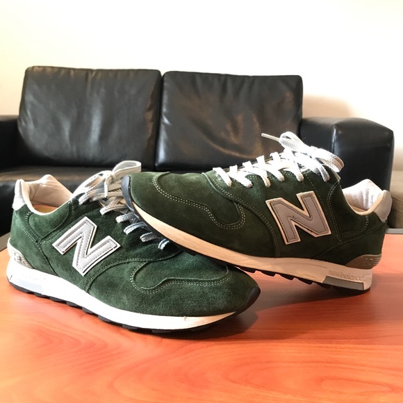 j crew new balance green